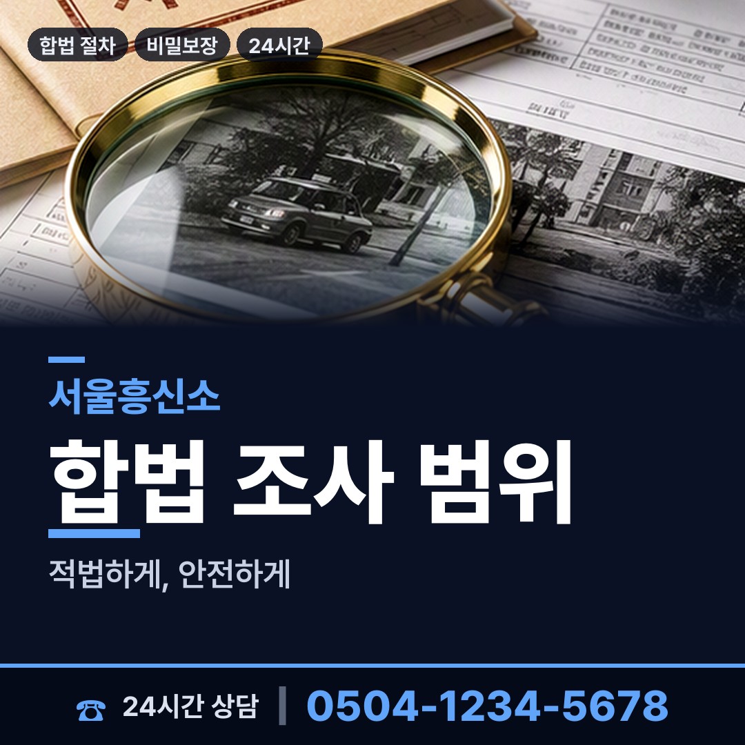 서울 진관동 외도조사 상담 안내